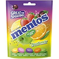 Los mejores  - Mentos Mix Frutas- Caramelo Masticable con Zumo de Frutas - 7 bolsas de 160 gr. (Total 1.120 gr.)